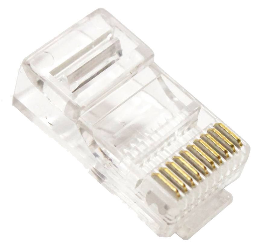 RJ connector 10P10C male transparant RJ50